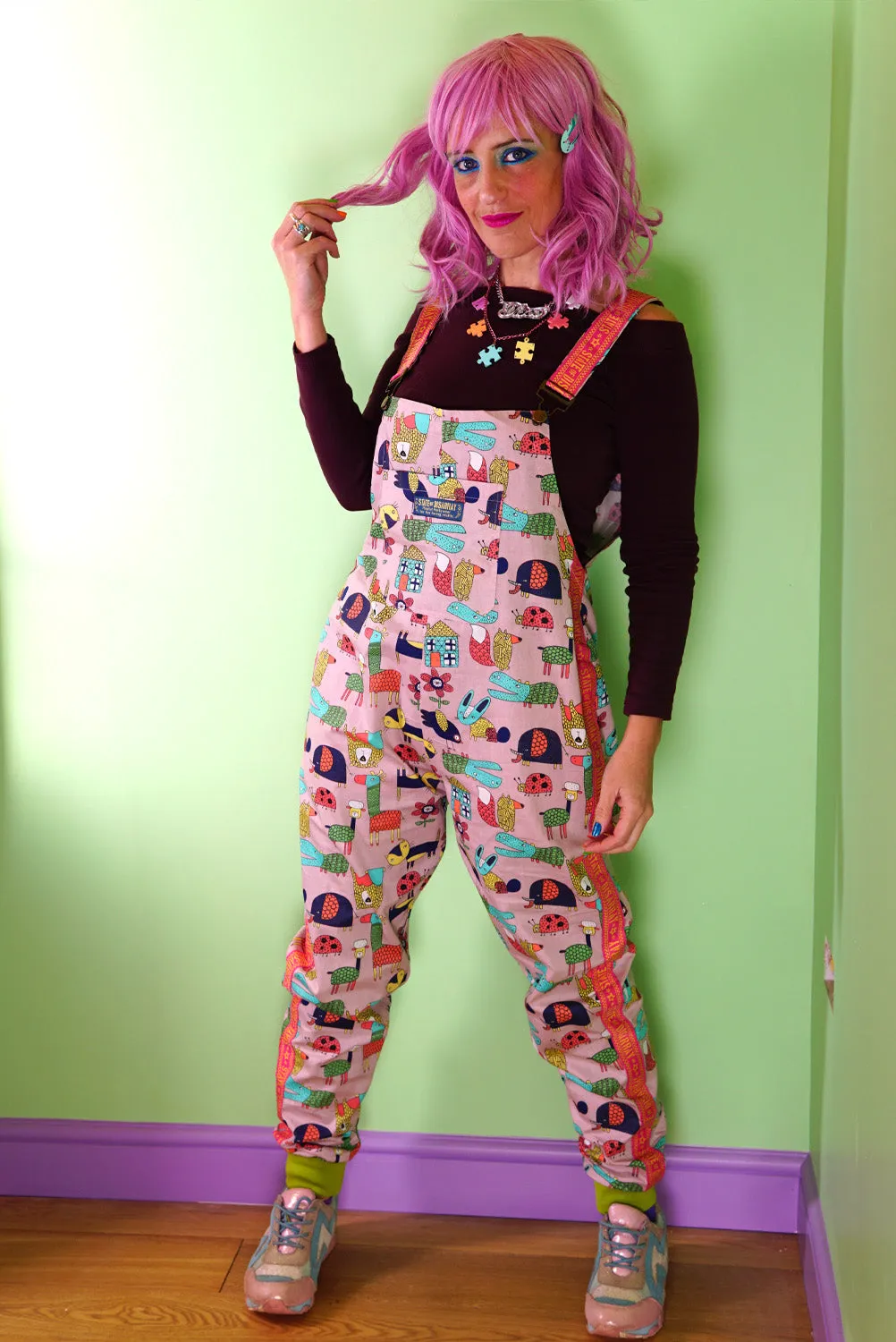 LAST PAIR! Size (XL) Smug Animal Adventure - Disarray Dungareezies