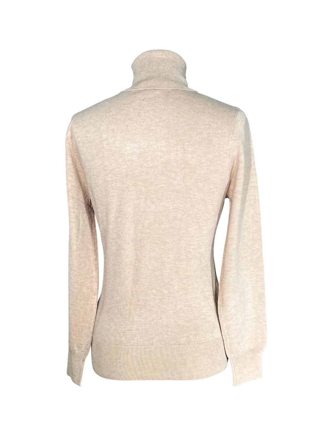 Luxe Beige Turtleneck