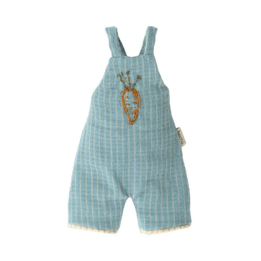 Maileg Rabbit Size 2, Blue Overalls