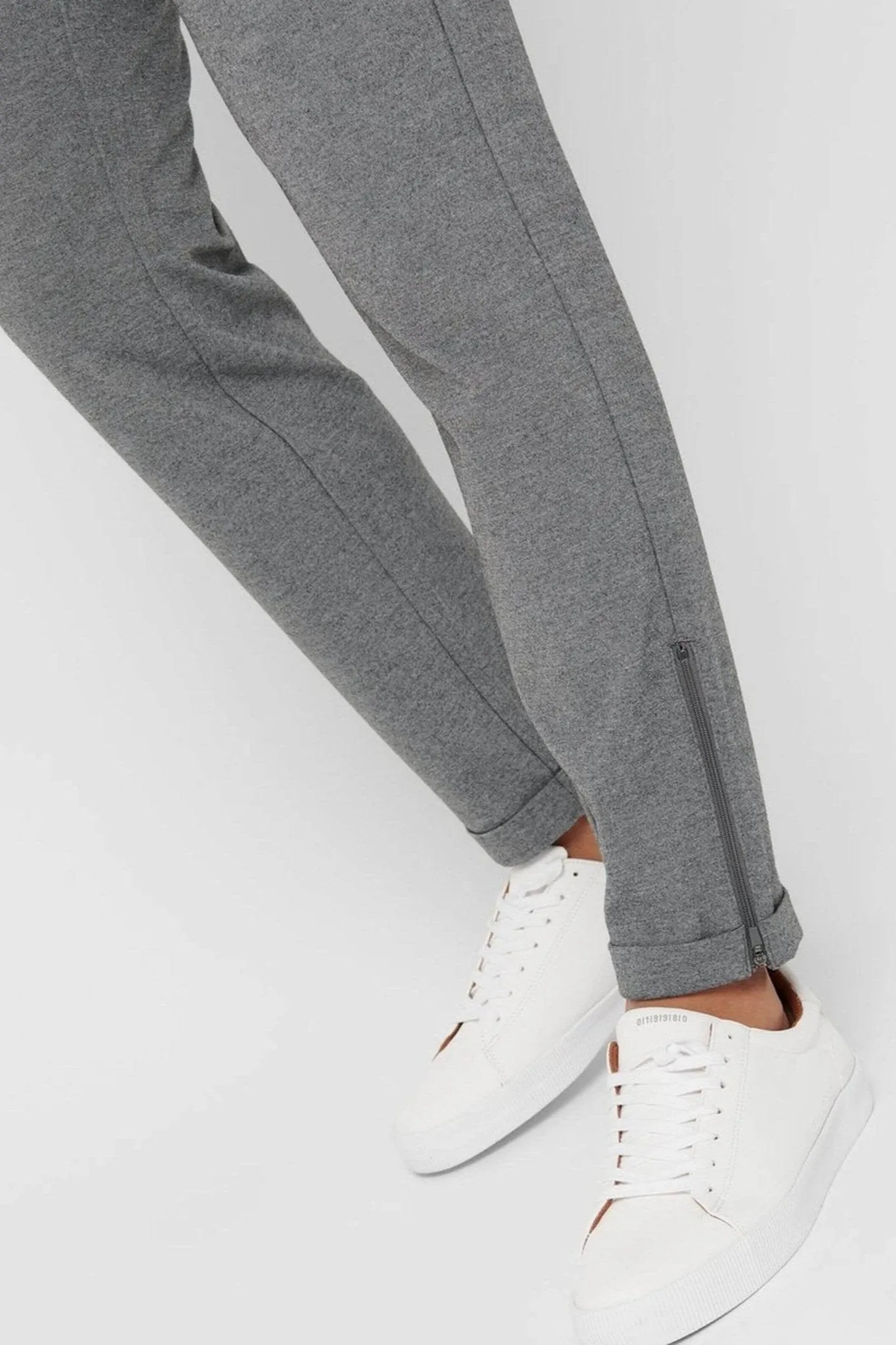 Mark Trousers Side zip - Light Grey