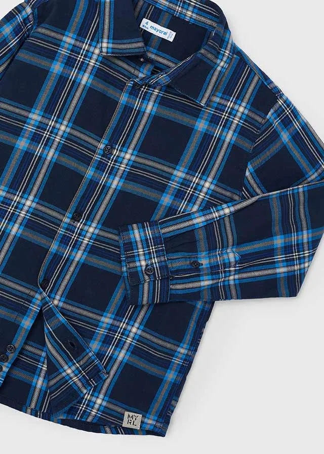 Mayoral Boys Blue Check Shirt