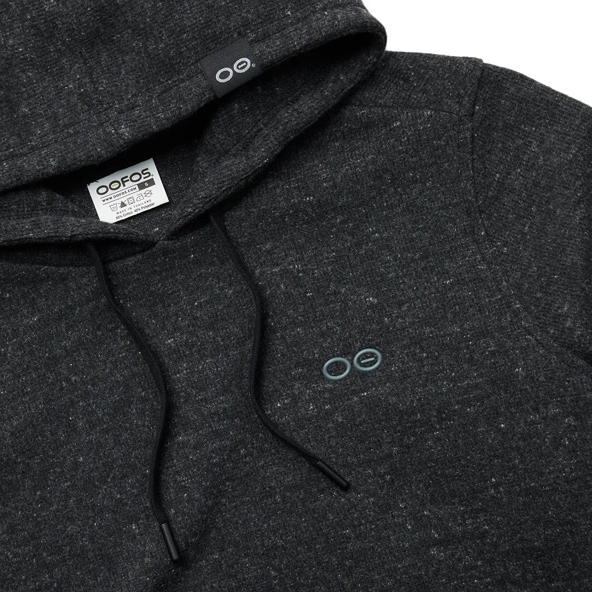 Men's OOmy Knit Hoodie - Dark Charcoal Gray Heather