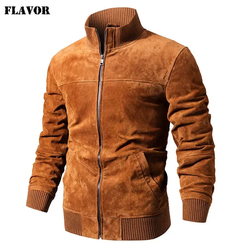 Men's Slim Fit Genuine Leather Jacket