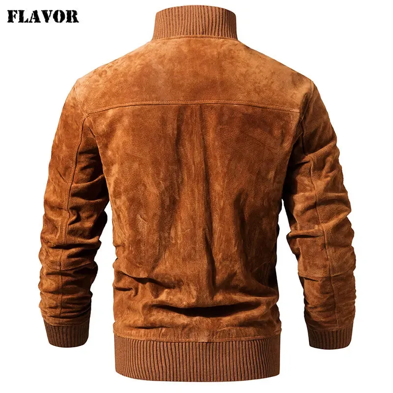 Men's Slim Fit Genuine Leather Jacket