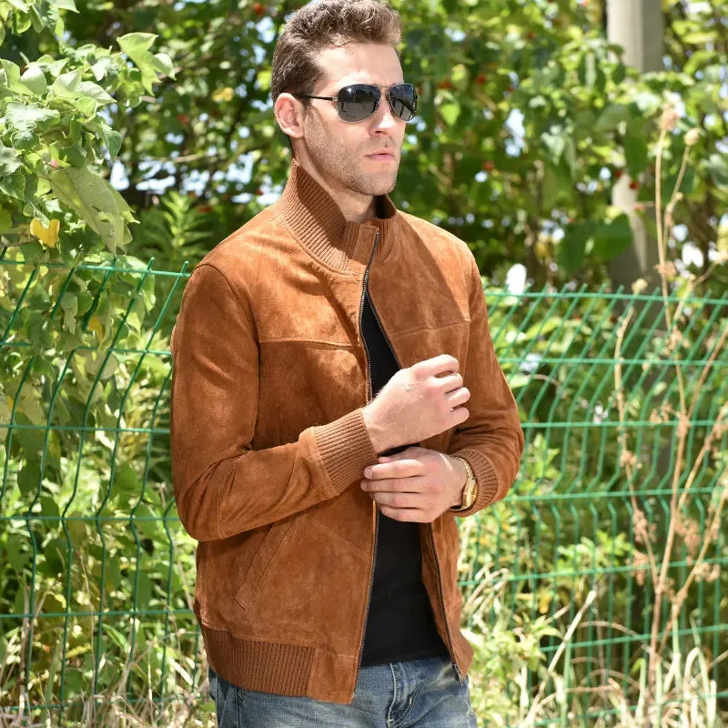 Men's Slim Fit Genuine Leather Jacket