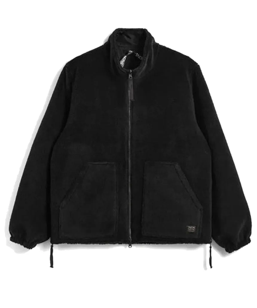 Military Reversible "Hi Neck" Boa Jacket | Black