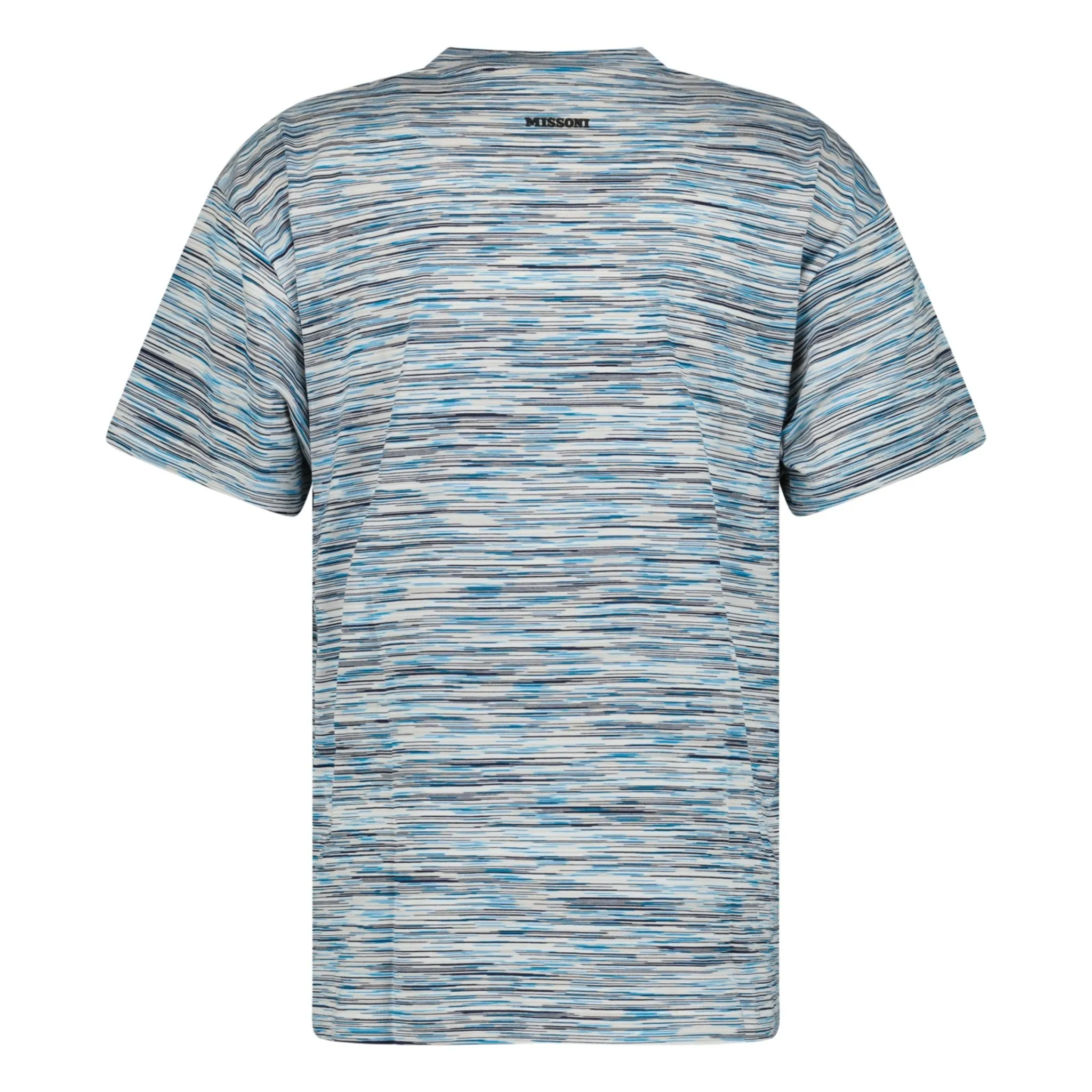 MISSONI PRINTED LINES T-SHIRT LIGHT BLUE