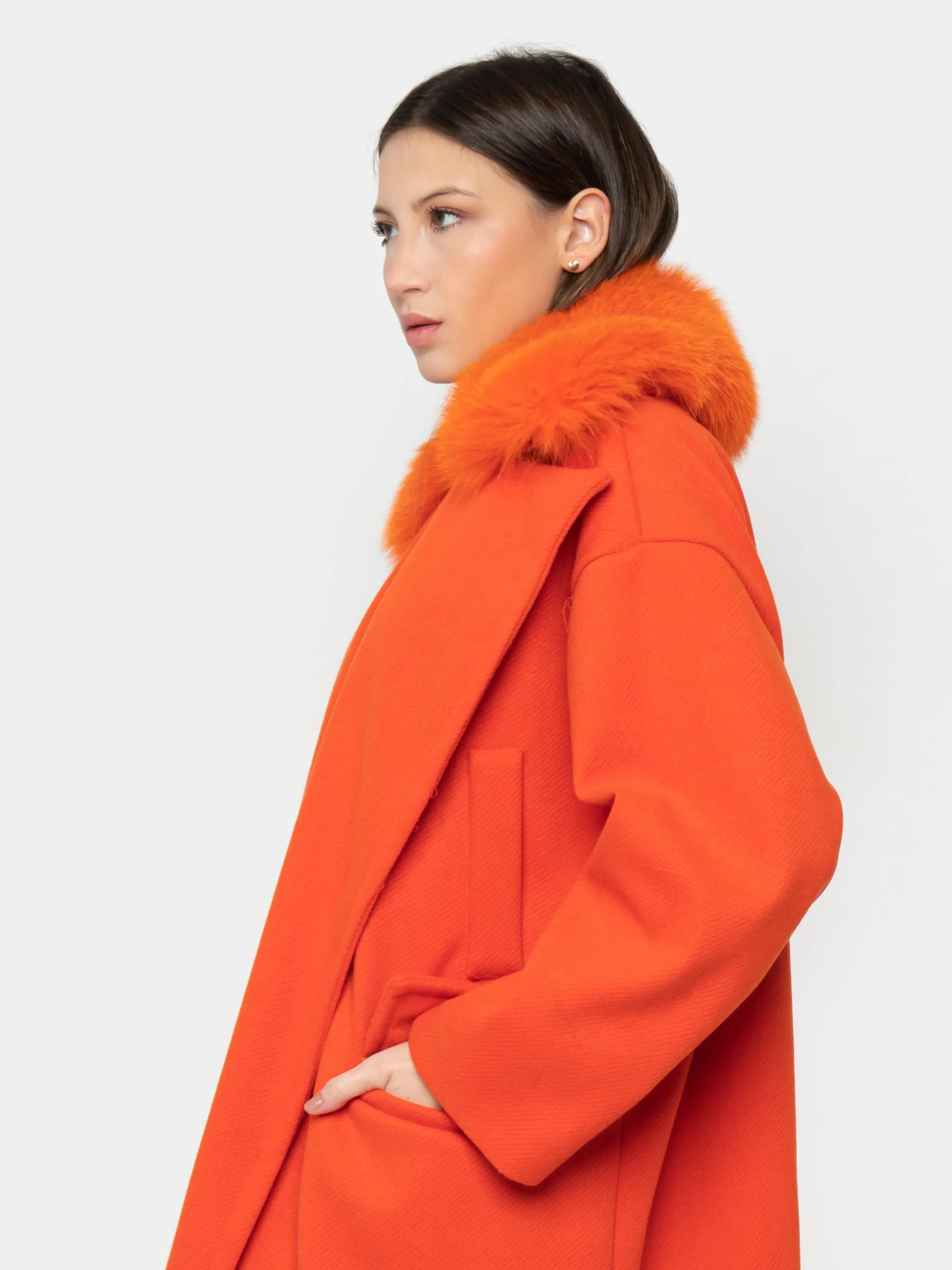 NEWYORK - orange fox collar