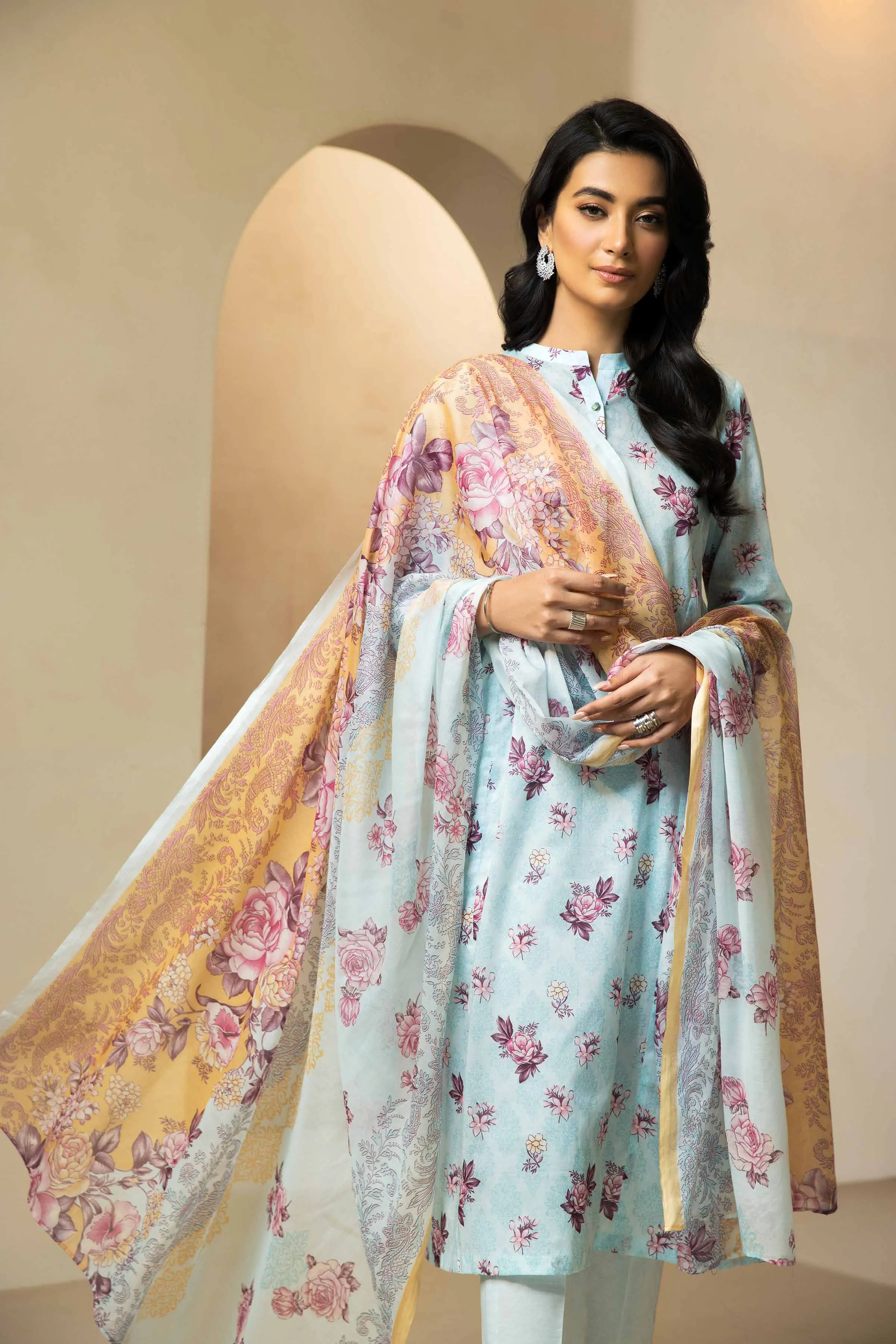 Nishat Linen Spring/Summer – 3 Piece - Printed Lawn Suit - 42301109