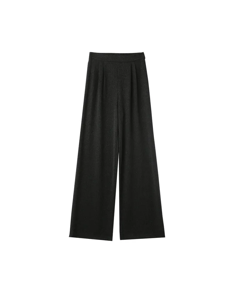 Opium Lurex Trousers Black