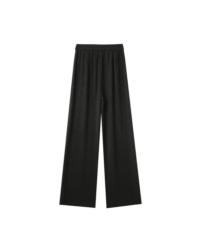 Opium Lurex Trousers Black