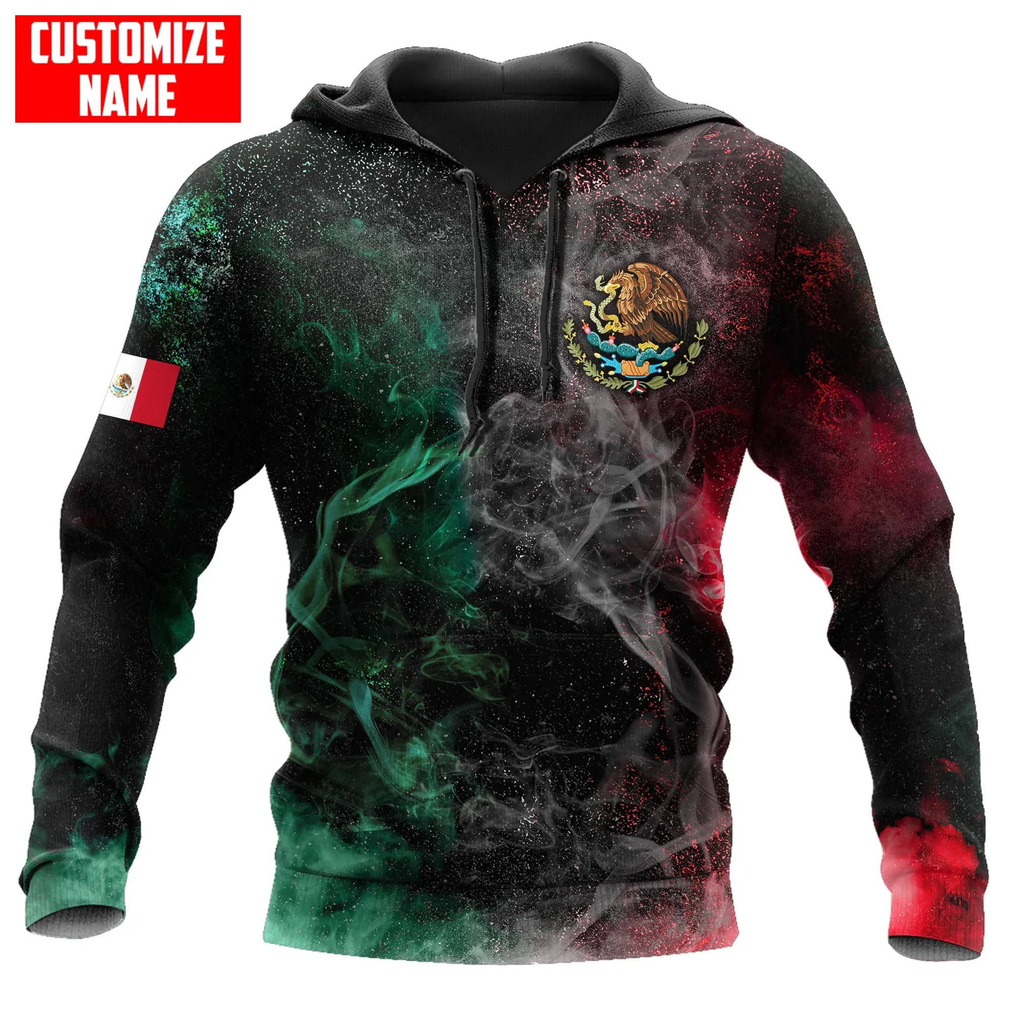 Personalized Mexico Aztec Blue Humingbird Unisex Hoodie, 3D Aztec Mexican Hoodie, Aztec Gift