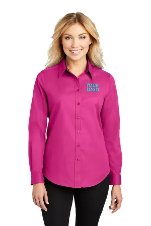 Port Authority Ladies Custom Easy Care Shirts, Tropical Pink