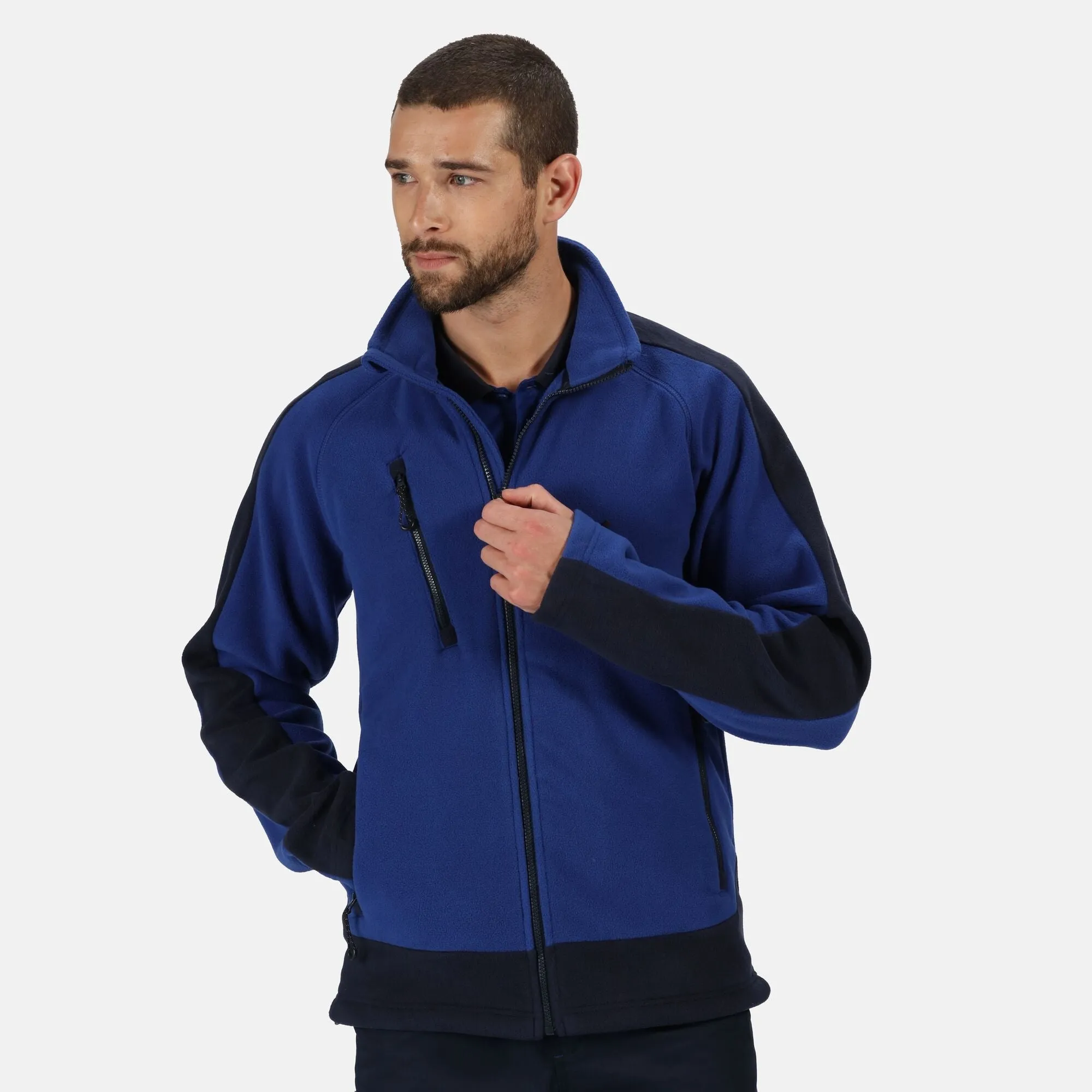 Regatta Mens Contrast Heavyweight Full Zip Fleece Jacket