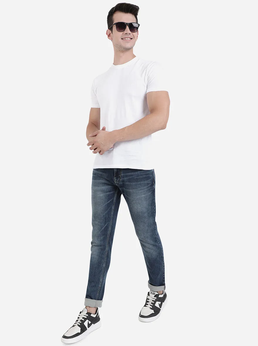 River Blue Washed Slim Fit Jeans | JadeBlue