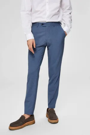 SLHSLIM-CARLO FLEX STRUC TROUSERS B NOOS - Dark blue