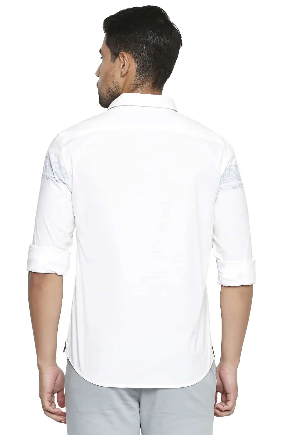 Slim Fit Stretch Poplin Shirt