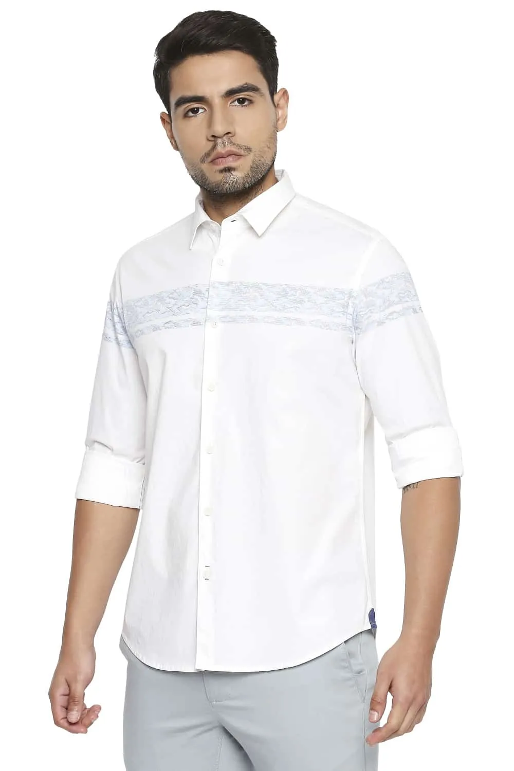 Slim Fit Stretch Poplin Shirt