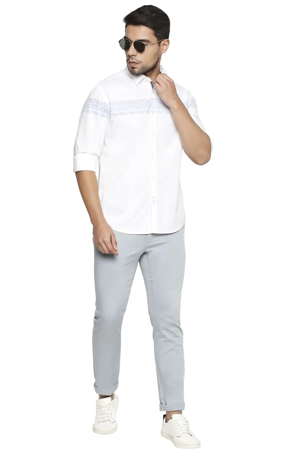 Slim Fit Stretch Poplin Shirt