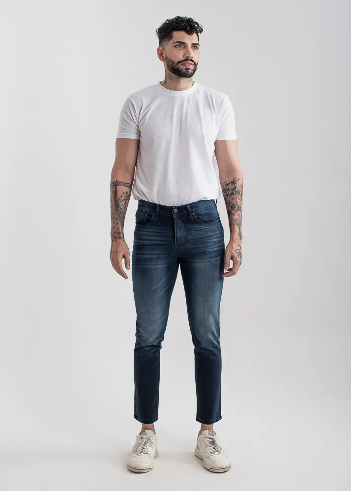 Slim Fit Stretchable Jeans (Dark Blue)