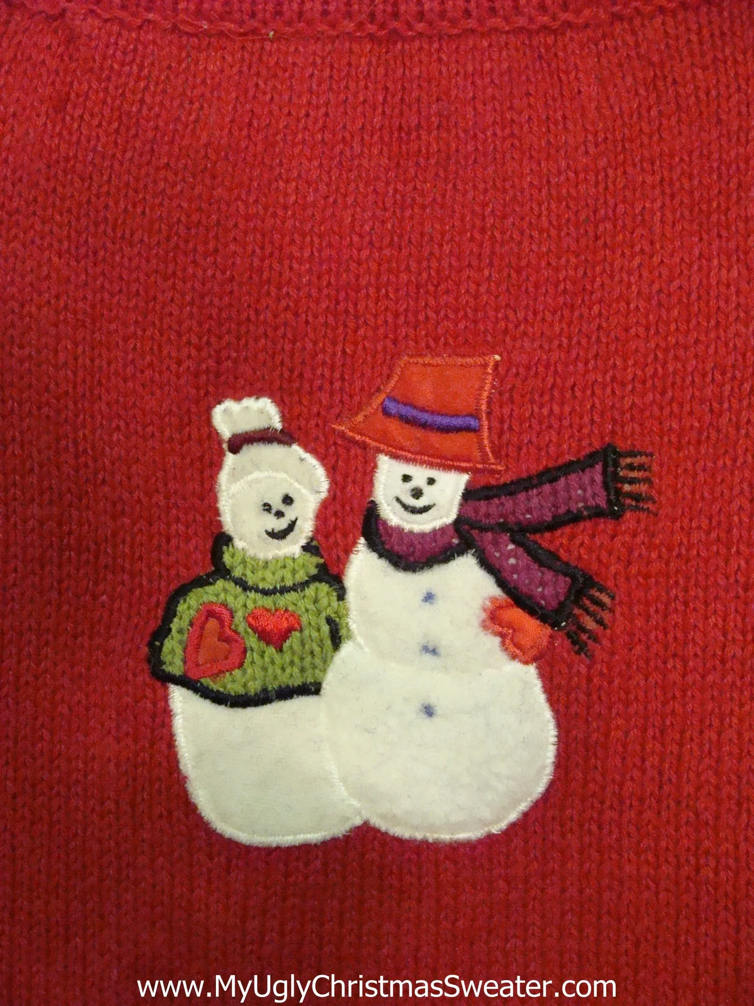 Snowman Reunion Corny Christmas Sweater Vest