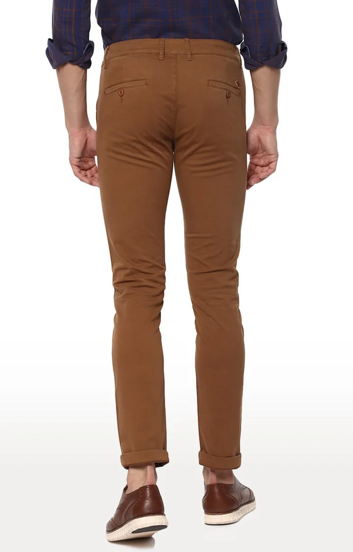 Spykar Sudan_Brown Cotton Men Trousers