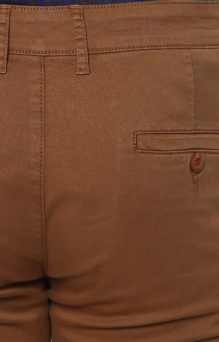 Spykar Sudan_Brown Cotton Men Trousers