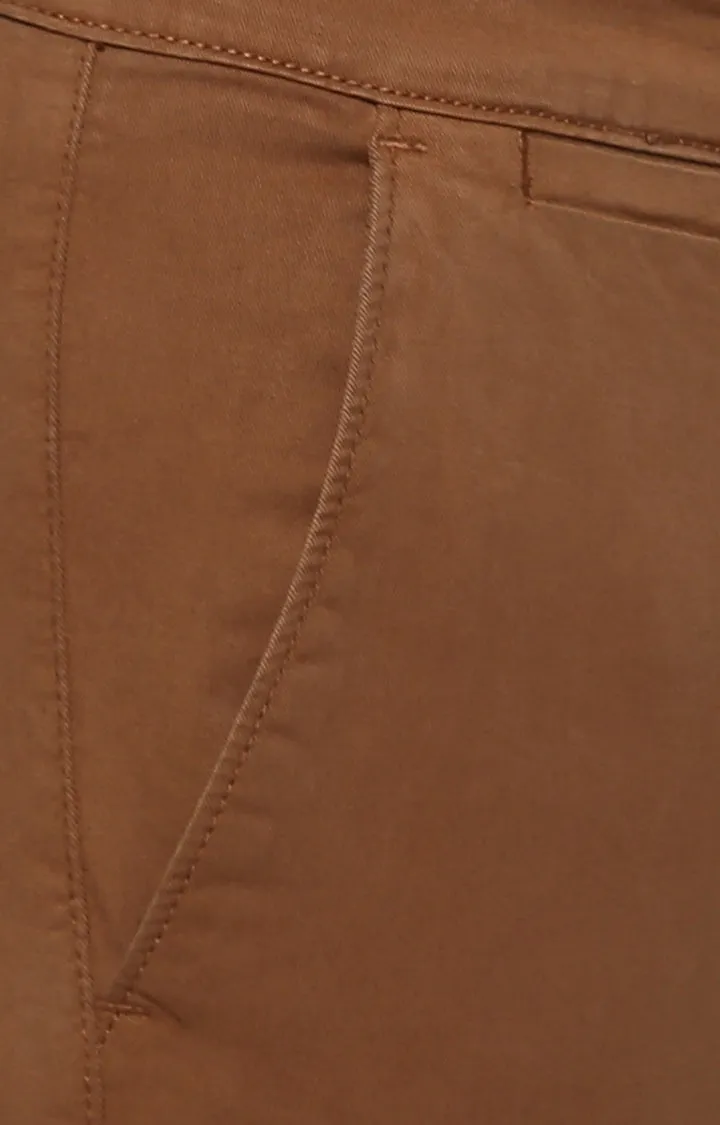 Spykar Sudan_Brown Cotton Men Trousers