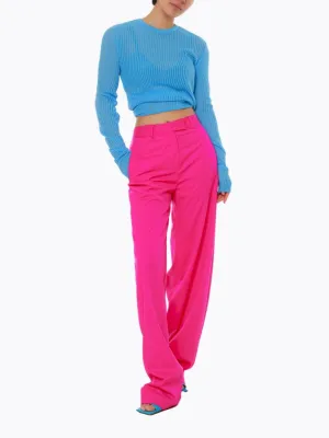 STRAIGHT FIT WIDE TROUSERS