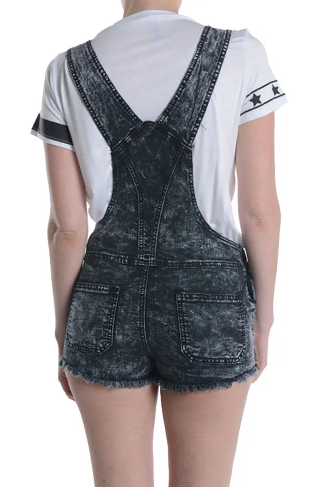 Women's Washed Overalls