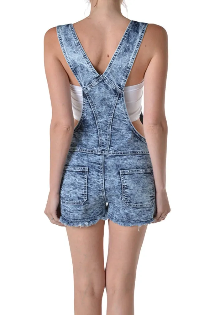 Women's Washed Overalls