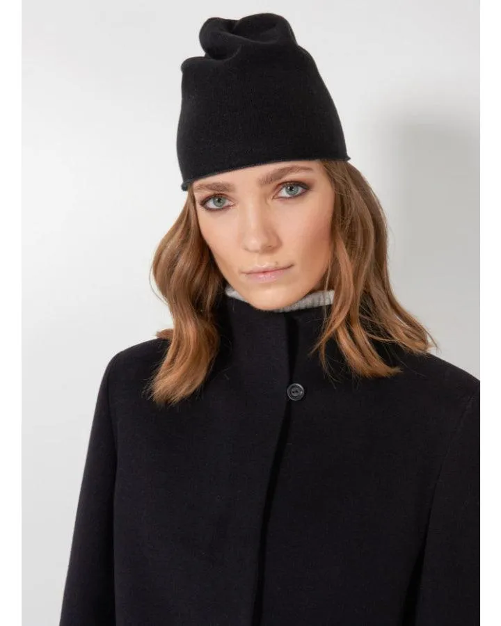 Wool Cashmere Stand Collar Coat